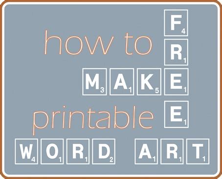 Make Your Own Printable Word Art | Centsational Style