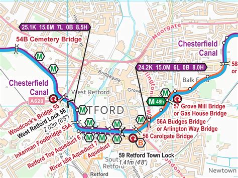 Chesterfield Canal Cruising Map for Download – Waterway Routes