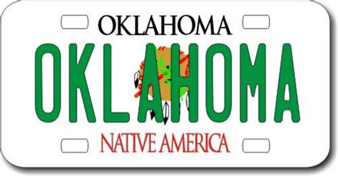 Personalized Oklahoma License Plate for Bicycles, Kid's Bikes, Carts, Cars or Trucks - Teamlogo ...