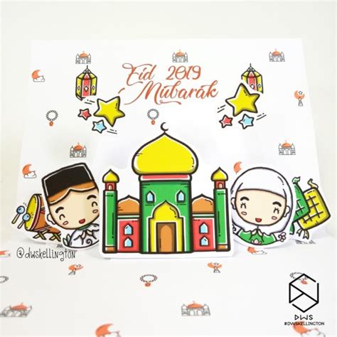 Promo Kartu Lebaran Doodle Eid Mubarak Kartu Ucapan Idul Fitri - Kota ...