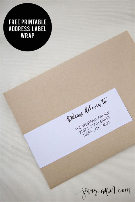 Wedding Invitation Labels Templates Elegant Address Label Wrap ...