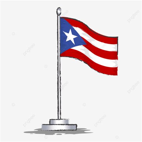 Puerto Rico Flag Vector Illustration, Puerto Rico Flag, Symbol, Puerto ...