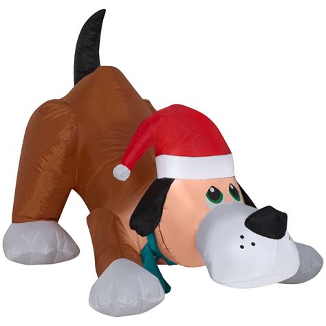 Airblown Inflatables Playful Santa Puppy Christmas Decorations 2.5 ft Blowup NEW 86786114735 | eBay