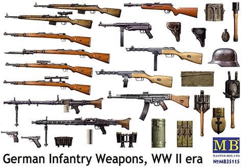 German Infantry Weapons, WW II era - MASTER BOX - 1/35