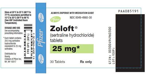 Zoloft - FDA prescribing information, side effects and uses