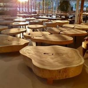 Light Wood Coffee Table - L'atelier A Bali