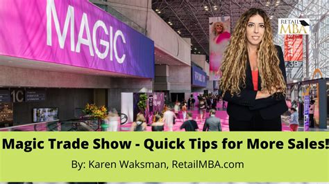 Magic Trade Show - Sales Tips