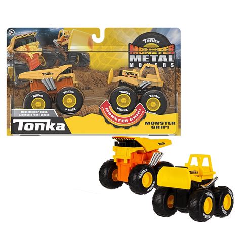 Tonka Monster Metal Movers Combo Pack - Construction Zone (Dump Truck ...