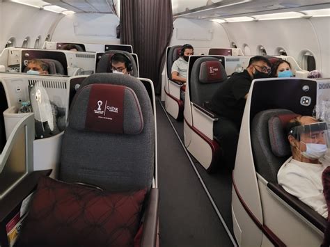 Airline Review: Qatar Airways – Business Class (Airbus 320 with Lie Flat Seats) : Mumbai – Doha ...