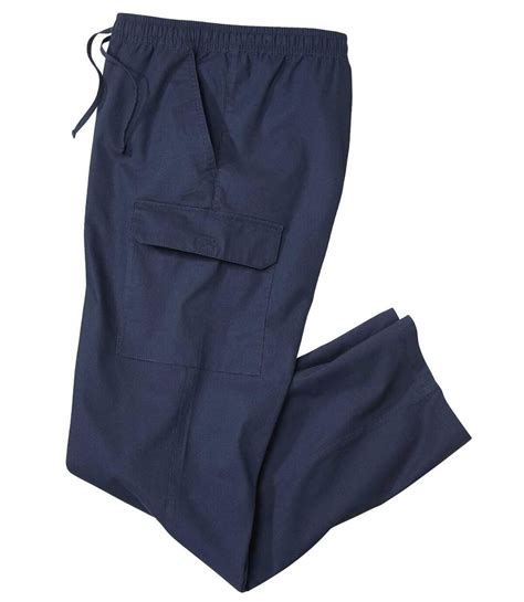 Men's Casual Cargo Pants - Navy | Atlas For Men