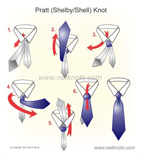 How to tie a Pratt Knot (Shelby Knot) animated, illustrated and ...