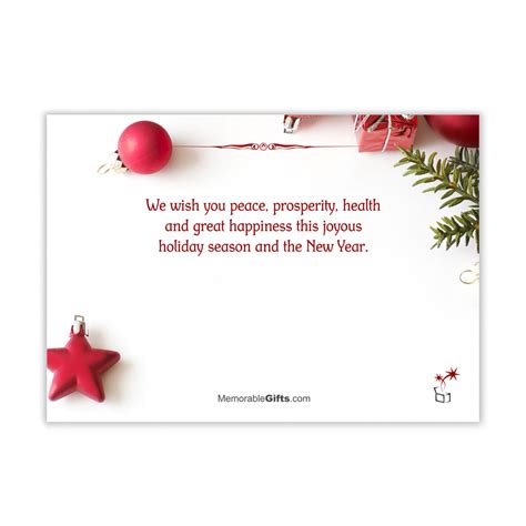 Holiday Wishes Corporate Holiday Card