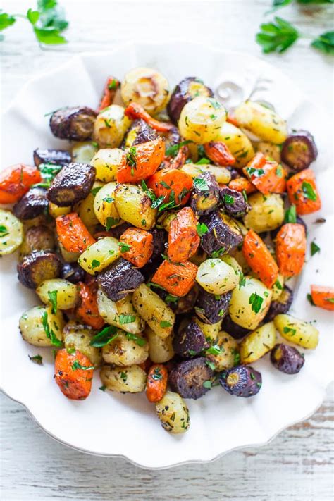 Easy Roasted Rainbow Carrots Recipe - Averie Cooks