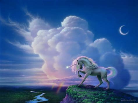 Rainbow Unicorn Fantasy Artwork 5