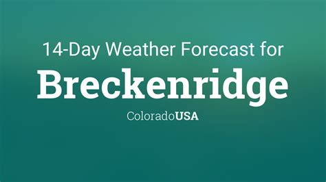 Breckenridge, Colorado, USA 14 day weather forecast