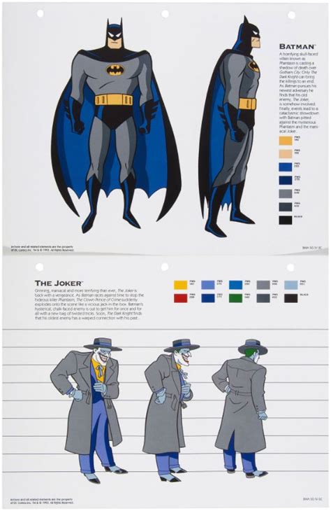 Hake's - 1990s BATMAN ANIMATED SERIES RARE STYLE GUIDES LOT. in 2024 ...