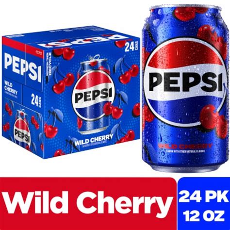 Pepsi Cola® Wild Cherry Soda Cans, 24 pk / 12 fl oz - Pick ‘n Save