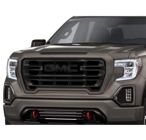 For 2019-2020 GMC Sierra 1500 Denali Front Bumper Hood Upper Grille Matte Black | eBay