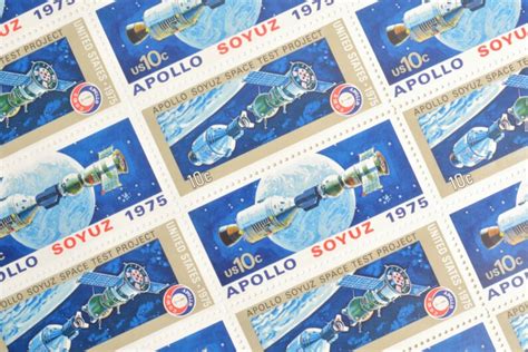 24 Apollo Soyuz Stamps 10c Vintage 1975 Unused Postage | Etsy