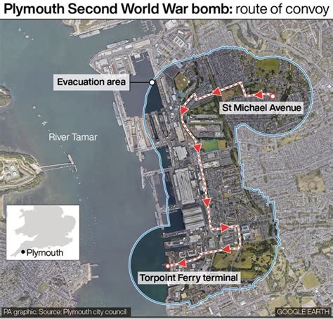 Ministry of Defence confirms 500kg bomb found in Plymouth detonated at ...