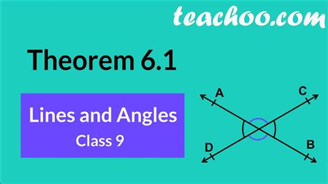 Theorem 6.1 - Class 9 Maths - Vertically Opposite Angles are Equal ...