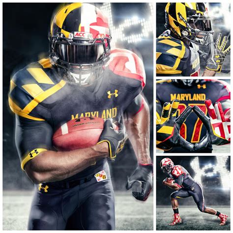 New University of Maryland Football Pride Uniforms. Love that flag! Go Terps! Nfl Football ...