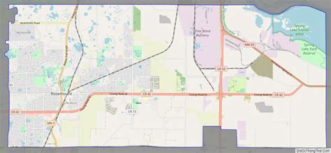 Map of Rosemount city, Minnesota - Thong Thai Real