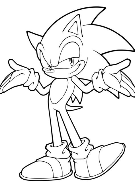 Sonic Hedge Hog Coloring Pages