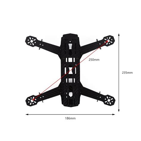 Buy Q250 Quadcopter Super Strong Carbon Fiber 4mm Arm FPV Racing Frame ...