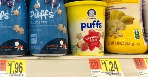 Gerber Puffs Snacks Only 74¢ at Walmart & More