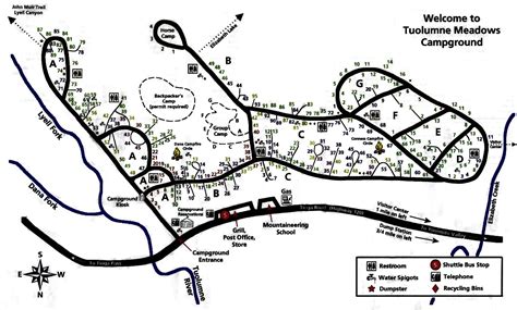 Yosemite National Park Campground Maps