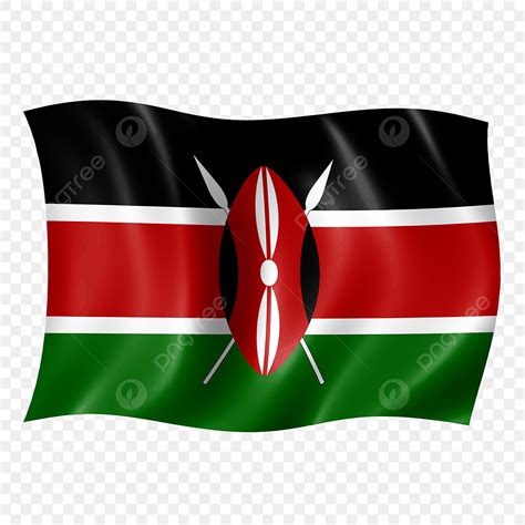 Kenya Flag Clipart Vector, Kenya Waving Flag, Waving, Flag, Wave PNG Image For Free Download