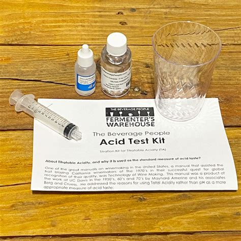 Acid Test Kit - Wine Acid Titration Kit by The Beverage People | The ...