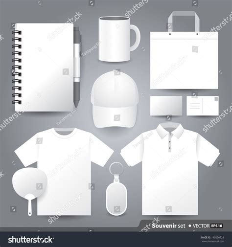 Vector Templates Set Souvenir Your Design Stock Vector (Royalty Free ...