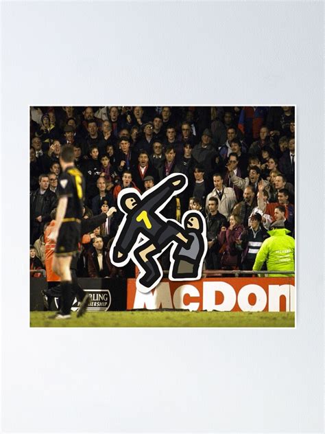 "Eric Cantona Kung Fu Kick" Poster for Sale by Tartalo | Redbubble