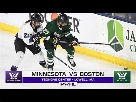 PWHL Minnesota @ Boston Game Highlights - January 3, 2024 : r/BOS_PWHL