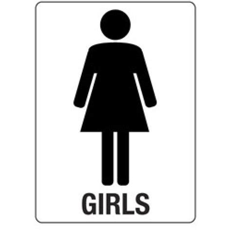 Girls Bathroom Sign - Cliparts.co