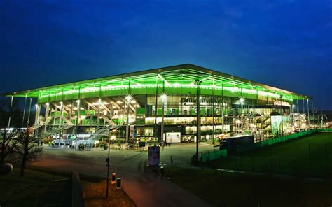 Download imagens Volkswagen Arena, O VfL Wolfsburg Arena, Alemão Estádio De Futebol, Wolfsburg ...