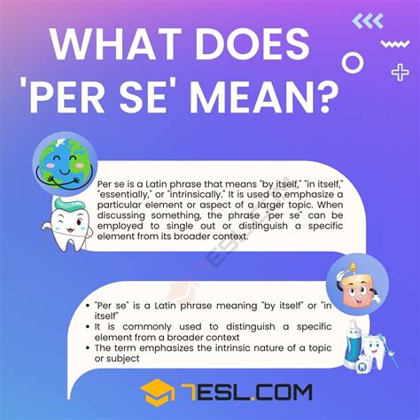 What Does the Latin Phrase "Per Se" Mean? • 7ESL