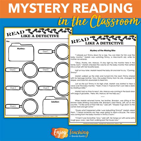 By Reading Mysteries, You’ll Unlock Their Critical Thinking Skills - Enjoy Teaching with Brenda ...