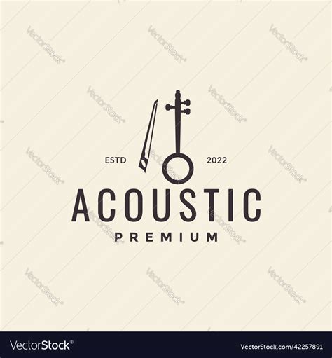 Rebab musical instrument indonesia logo design Vector Image