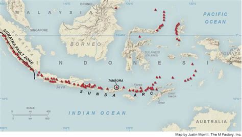 Mount Tambora Map