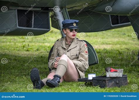 Gril Dressed in Land Army Uniform, Editorial Stock Photo - Image of history, attractive: 119202028