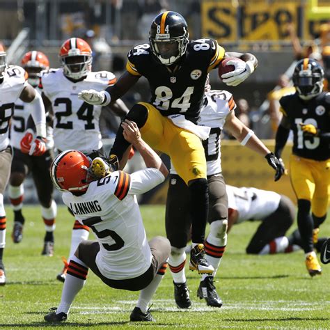 Colts Punter Pat McAfee Asks Steelers' Antonio Brown Not to Kick Him in Face | Bleacher Report