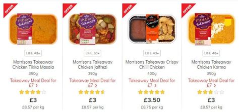 Best Price! Morrisons Indian Takeaway Meal Deal For 2 - £7 at Morrisons