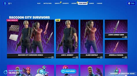 How to get Leon Kennedy and Claire Redfield skins in Fortnite?