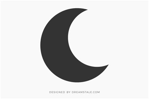 Half Moon Free SVG Clipart - Dreamstale