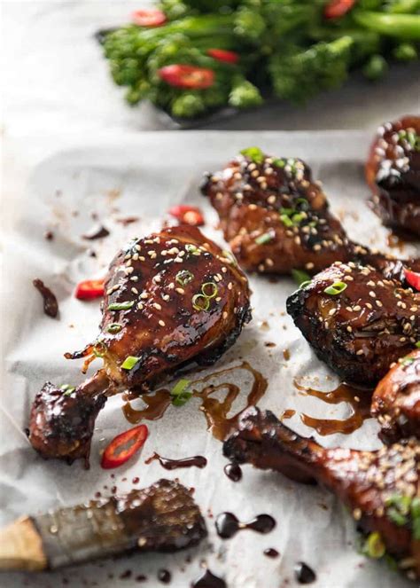 Sticky Chicken Drumsticks in Chinese Plum Sauce | RecipeTin Eats