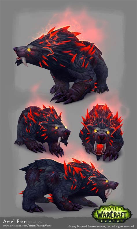 ArtStation - Legion - Artifact Druid Bears , Ariel Fain | Druid ...