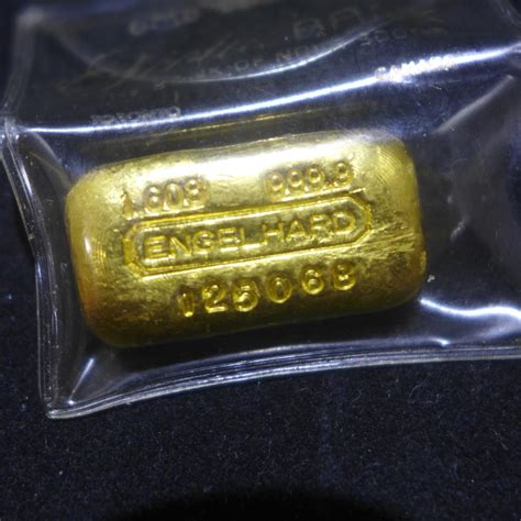 50 Grams Gold Engelhard 999.9 Bar - CoinandCard.Com